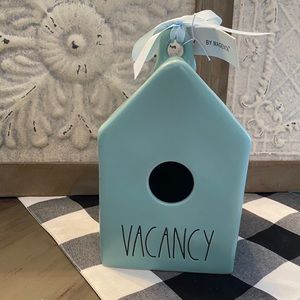 Rae Dunn Tiffany Blue VACANCY Birdhouse - adorable! Brand new